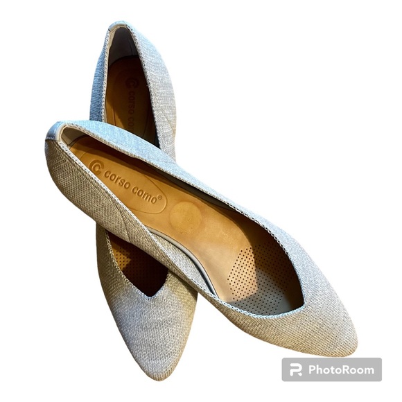 Corso Como ballet flat - size 10 - light grey - comfort knit - pointed toe - EUC - Picture 1 of 6